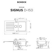 Pomivalno korito SCHOCK Signus D-150 Magma